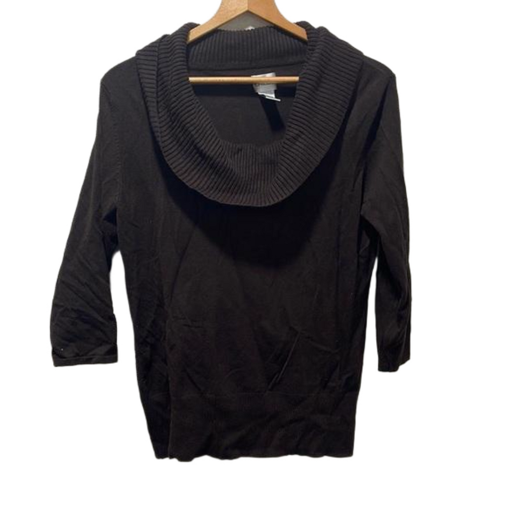 Chico's  brown turtleneck sweater size 2 GUC